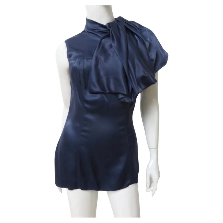 Miuccia Prada, Prada — Prada Top With Neck Drape — Designer Shoe — resale