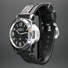 Panerai Luminor Base Logo PAM01086 44mm Black Dial Rubber Strap 2