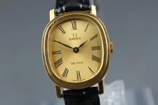 Vtg. 1974 [N ] Omega de Ville 511.0473 24mm Gold Manual Japan 2