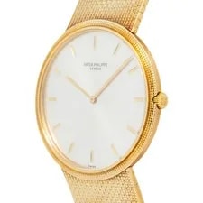 Patek Philippe Calatrava 3588J Auto 18k Yellow Gold Silver Dial 35mm 3