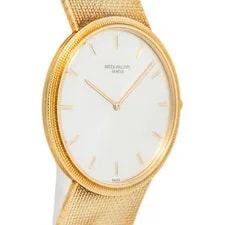 Patek Philippe Calatrava 3588J Auto 18k Yellow Gold Silver Dial 35mm 4