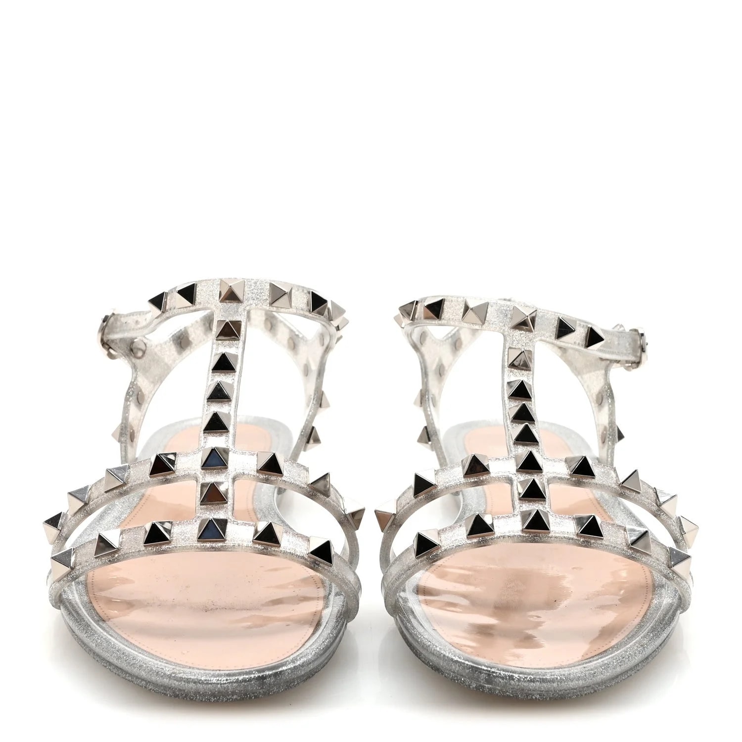 Jelly Glitter Rockstud Caged Thong 36 3