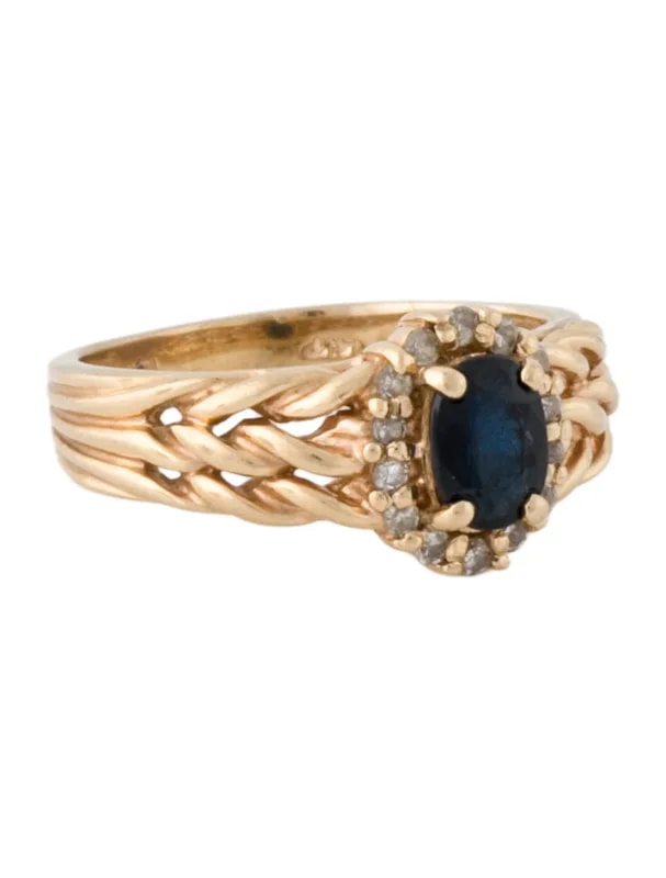 14K Sappire & Band — Jewelry — resale
