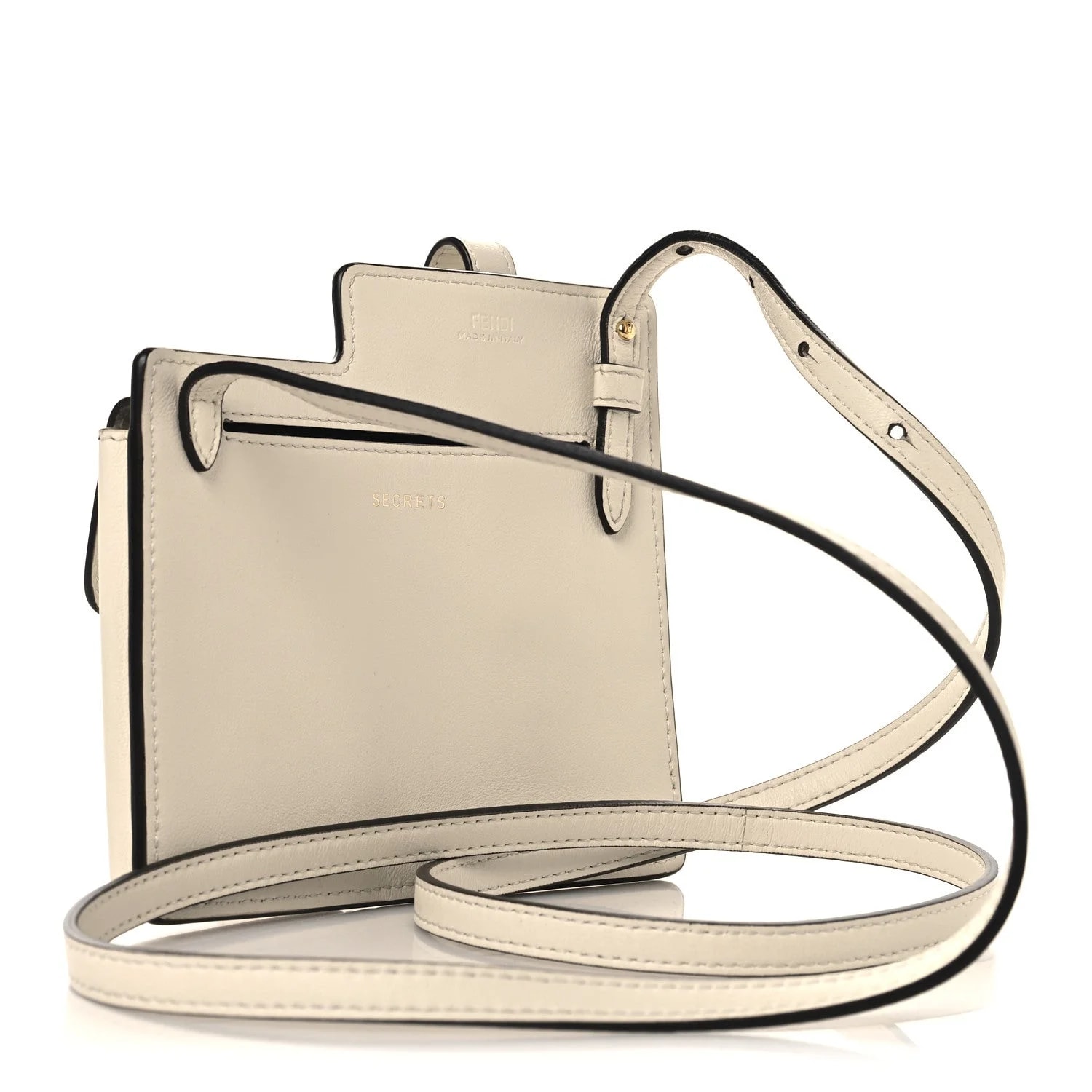 Vitello Grace Matte Two Pocket Mini Crossbody Ice 3
