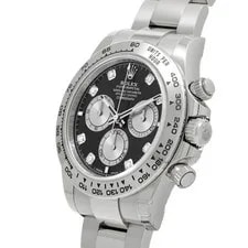 Rolex Cosmograph Daytona 126509 Bright Black Steel White Gold Automatic #W013 2
