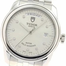 Tudor — Tudor 56000 Glamour Date-day 10-DIAMOND Automatic Silver Dial SS F/S — Watch — resale