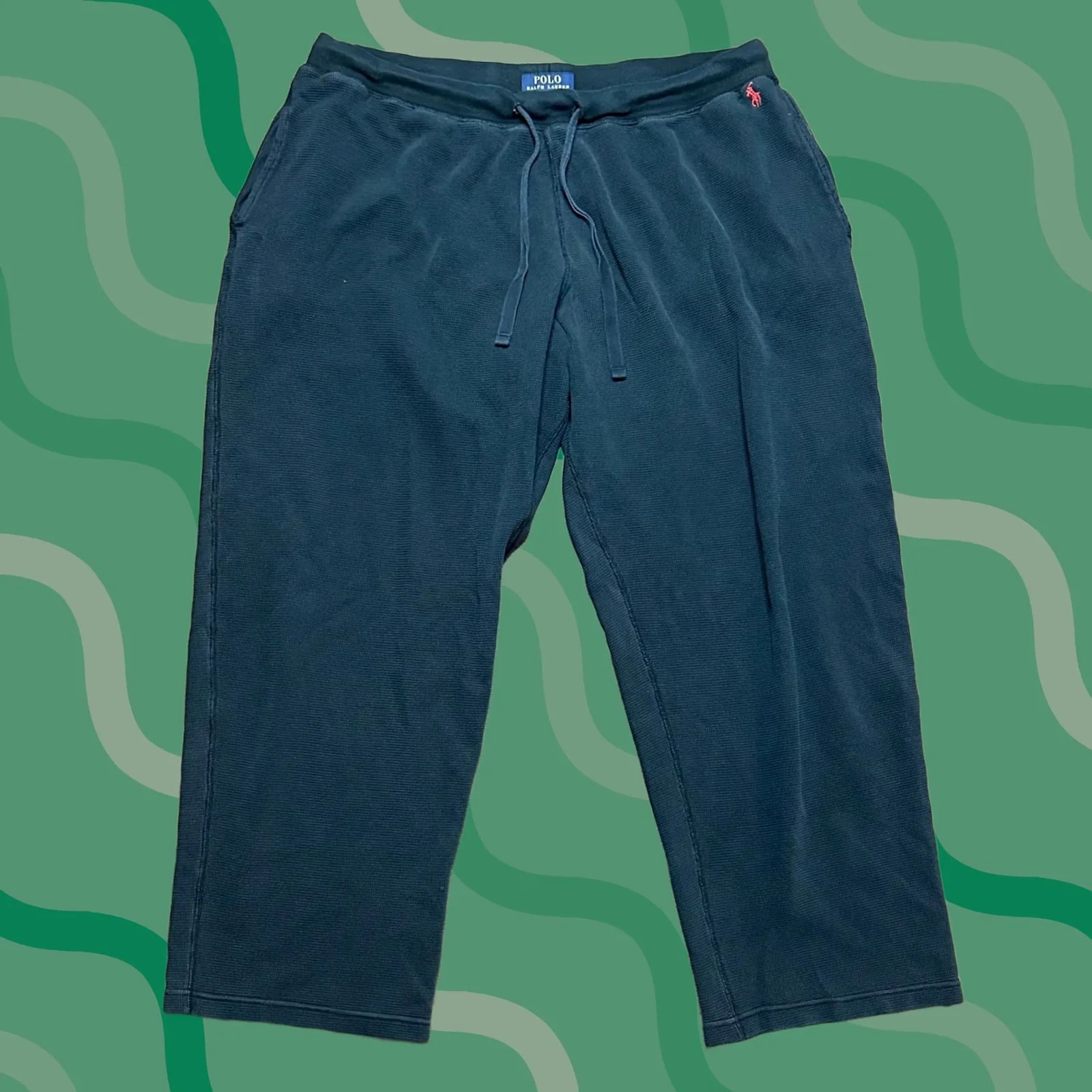 Polo Ralph Lauren — Polo Ralph Lauren Pants XL Waffle Wide Leg Baggy Lounge — streetwear — resale