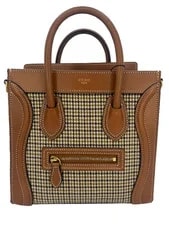 Celine Luggage Houndstooth & Top Handle 2