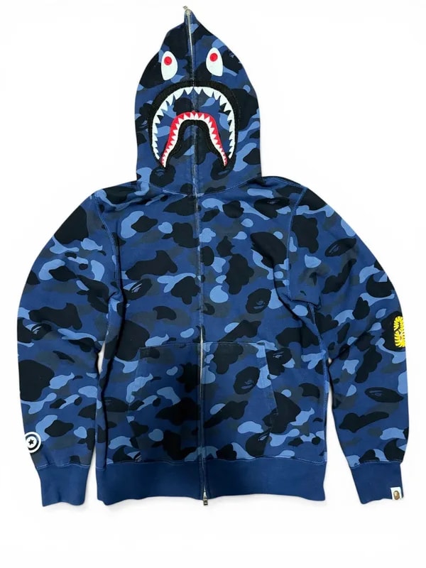 BAPE — Bape Color Camo Shark Full Zip Hoodie — streetwear — resale