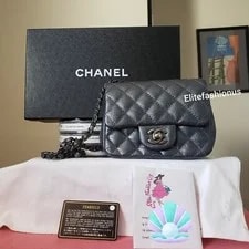 Chanel — Chanel Classic Flap Square Ruthenium Hw — Handbag — resale