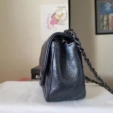 Chanel Classic Flap Square Ruthenium Hw 2