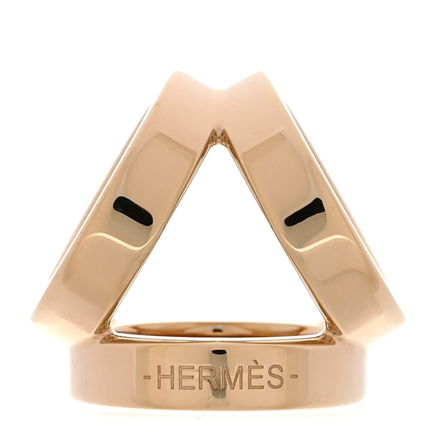 Hermès — Permabrass Trio Twilly Ring — Accessory — resale