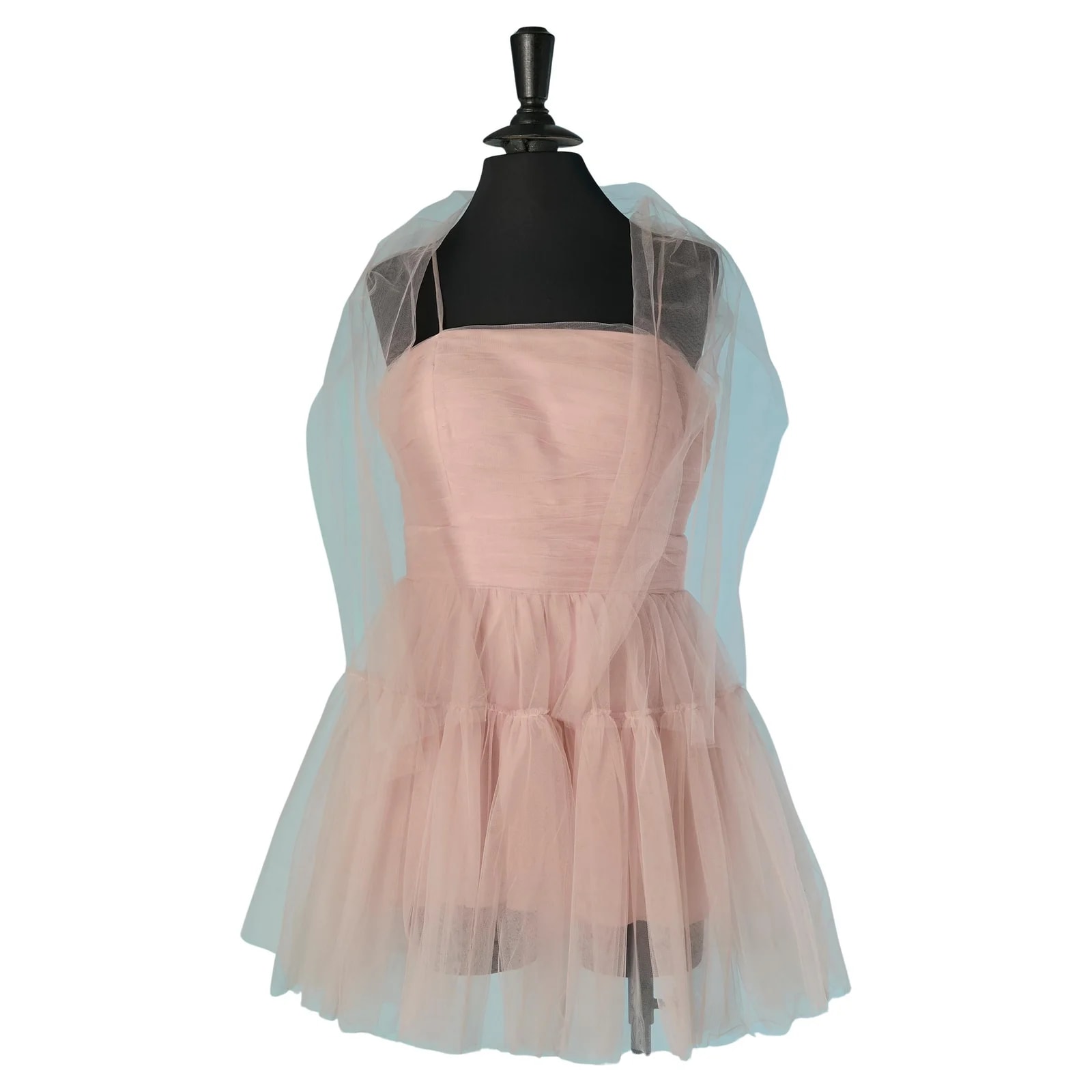 Romeo Gigli RG — Pale Tulle Mini Bustier Dress — Clothing — resale