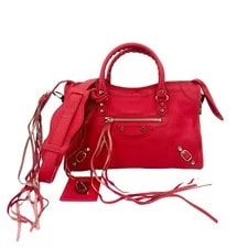 Balenciaga Motorcycle City Small Cowhide Top Handle Crossbody US Ship 2