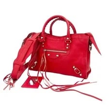 Balenciaga Motorcycle City Small Cowhide Top Handle Crossbody US Ship 3