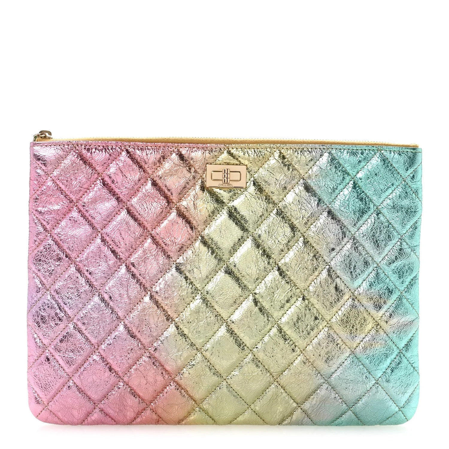 Chanel — Metallic Medium 2.55 Reissue Cosmetic Case — Accessory — resale
