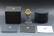 *N in Box* TAG Heuer CG1121-0 S/el Chronograph Gold Dial Japan 3