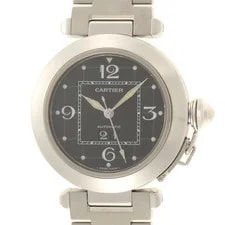 Cartier — Cartier Pasha C Big Date W31053M7 Stainless Steel 35mm Black Dial #DW2039 — Watch — resale