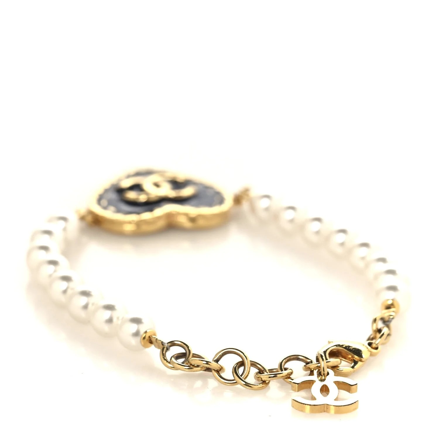 Metal CC Heart Pearly 3