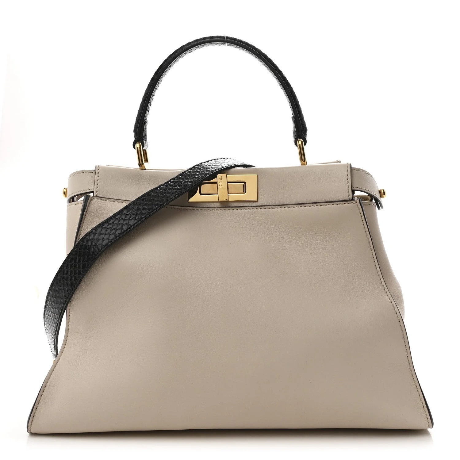 Vitello Seta Monster Eyes Medium Peekaboo Iconic Satchel Amido 2