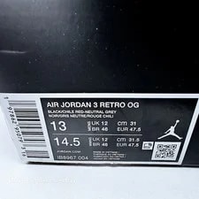 Air Jordan 3 US 13 Nike Retro Air IB8967 004 New 2