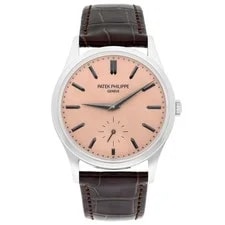 Patek Philippe Calatrava 6196P-001 Rose-gilt Opaline Dial Platinum - 2026 2