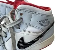 Air Jordan 1 Mid GS Half Polka Dot Shoes 555112-400 2
