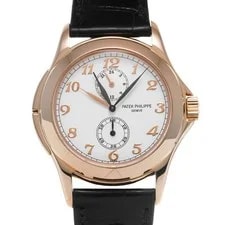 Patek Philippe — Patek Philippe Calatrava Travel Time 5134R-001 37.5mm White #WW322 — Watch — resale