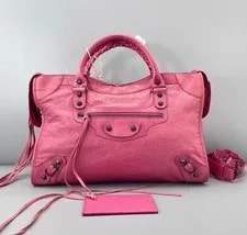 Balenciaga — Balenciaga le City Medium Crinkled Waxed RHW — Handbag — resale