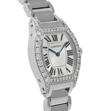 Cartier Tortue WA5072W9 Silver Case Size 25 X 28 Mm #6102 3