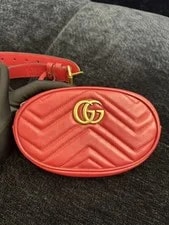 Gucci — Authentic Gucci GG Marmont Matelasse Belt Italy — Handbag — resale