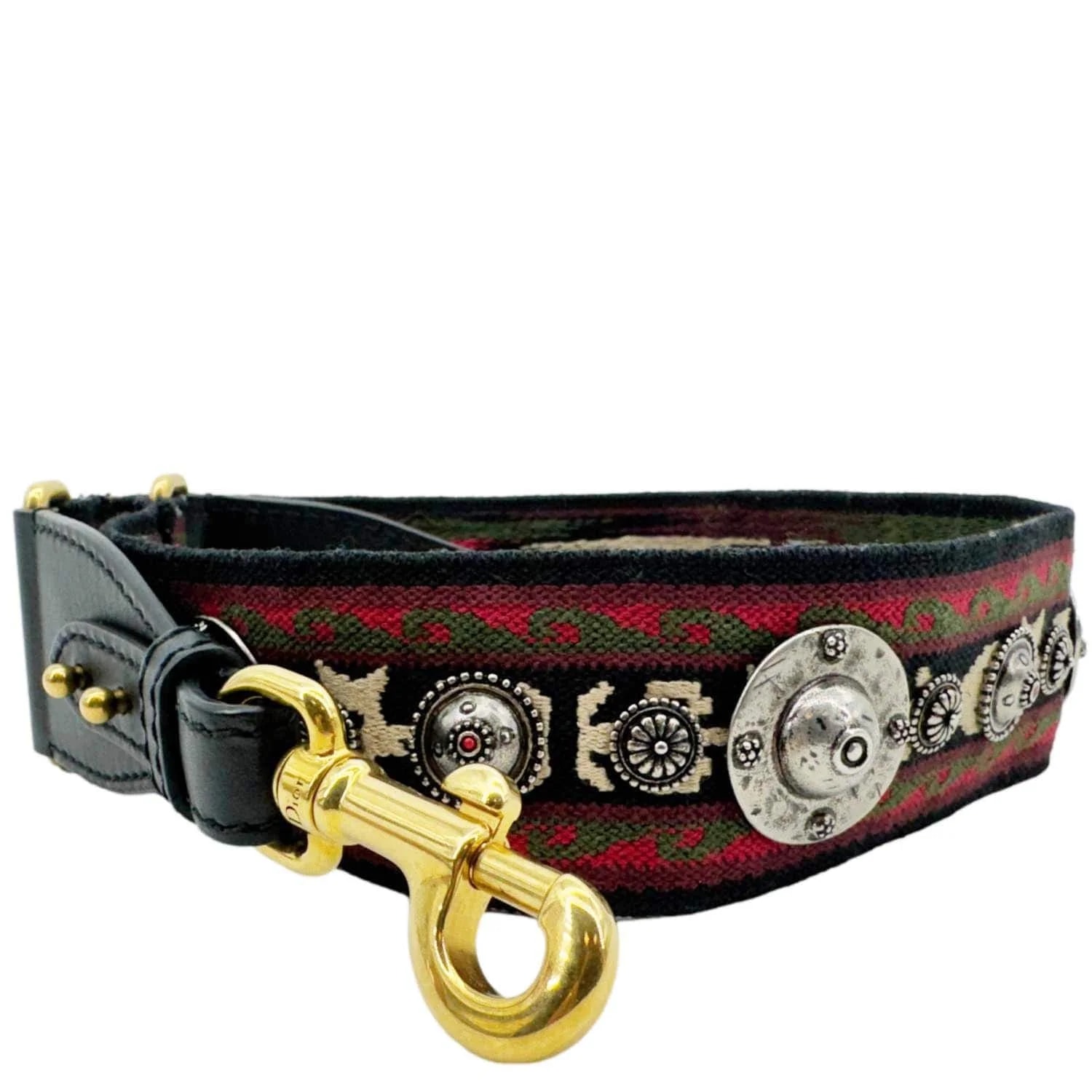 Christian Dior Studded Bohemian Embroidered Shoulder Strap 4