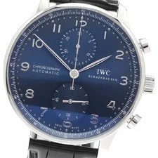 IWC Schaffhausen Portuguese IW371491 Automatic 41mm Box Papers Blue Chronograph 2