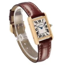 Cartier Tank Louis Small Yellow Gold Silver Dial W1529856 3