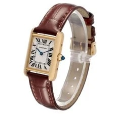 Cartier Tank Louis Small Yellow Gold Silver Dial W1529856 4