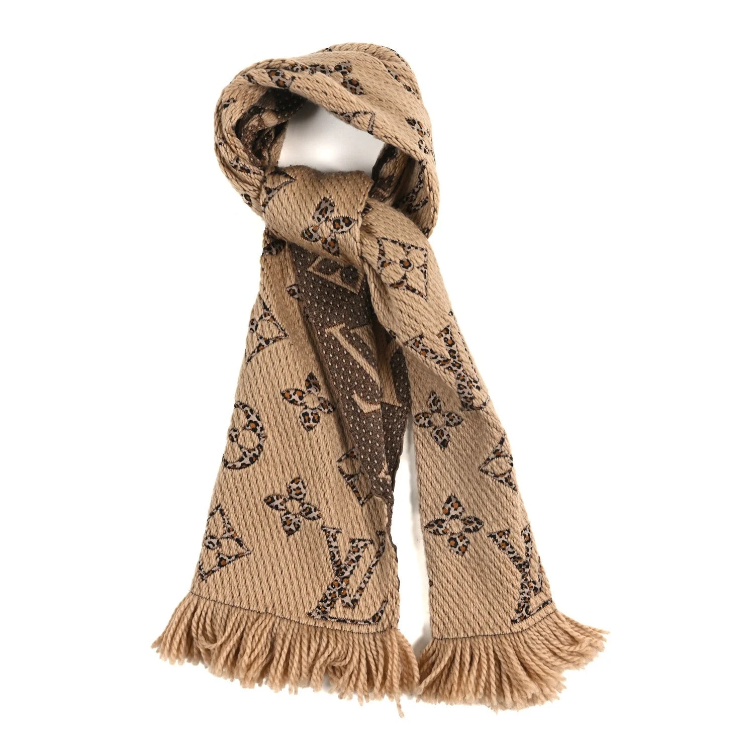Louis Vuitton — Giant Jungle Logomania Shine Scarf — Accessory — resale