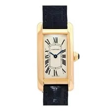 Cartier — Cartier Tank American W2607456 Pink Gold 19mm Silver Dial Quartz #TSW701 — Watch — resale