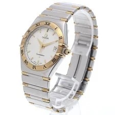 Omega 1312.30 Constellation Date Half Bar Quartz From Japan G0703 2