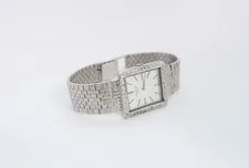 18k White Gold Patek Philippe With Diamond Bezel Reference 3491 4
