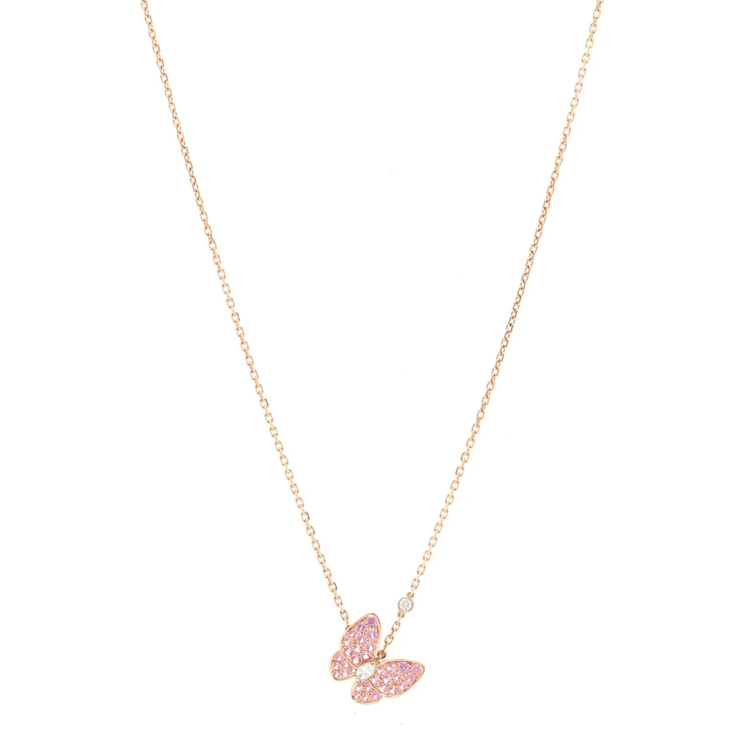 Van Cleef & Arpels — 18K Rose Gold Two Butterfly — Jewelry — resale