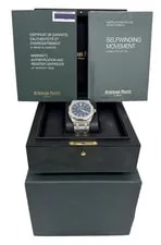 2013 Papers Audemars Piguet Royal Oak Blue 41mm Steel 15400ST.OO.1220ST.03 BOX 2