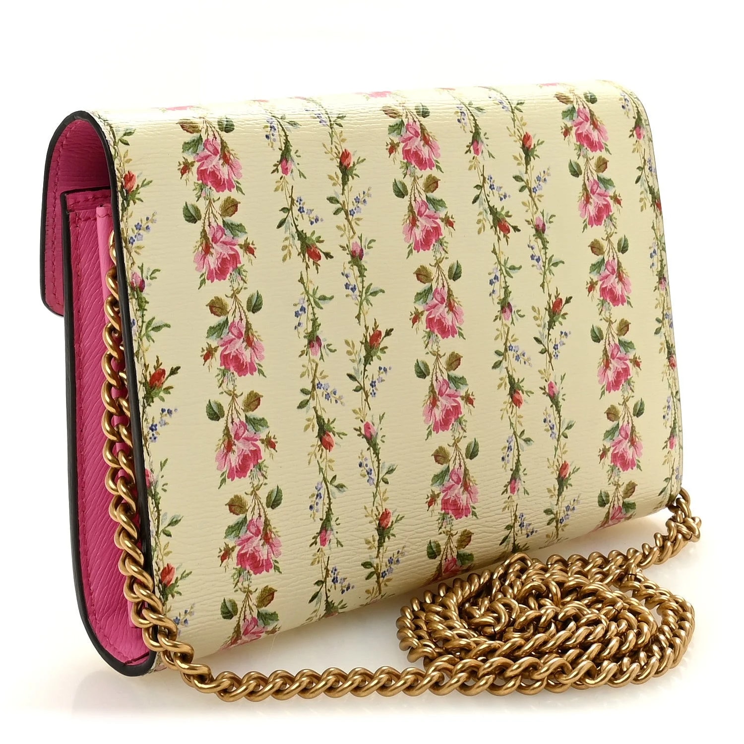 Floral Print Mini Dionysus Chain Wallet 3