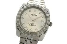 Tudor Classic Date 21010 10-POINT Diamond Stainless Steel Automatic 2