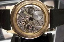 1950 Antique IWC Shaffhausen Swiss Solid Gold CAL 422 Black Dial 2