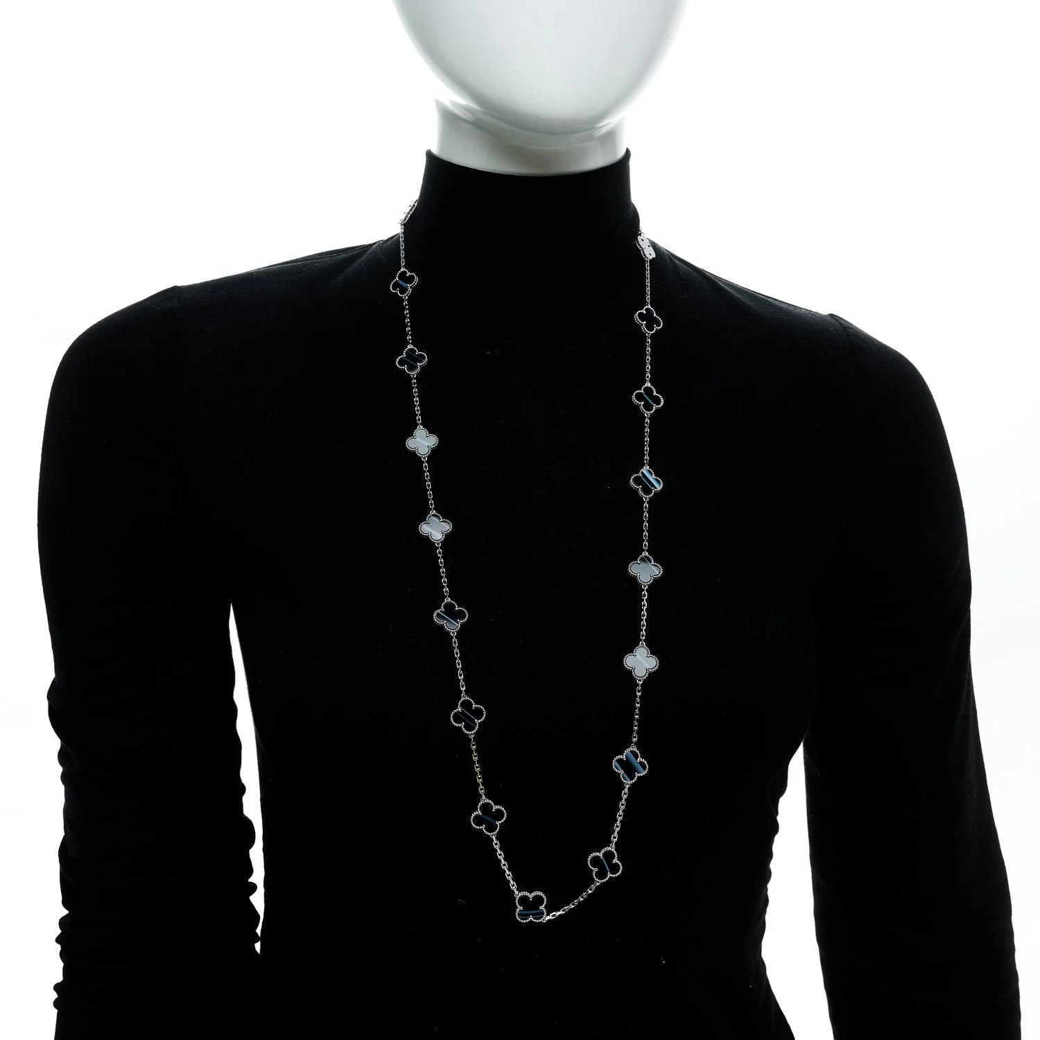 18K White Gold Veined 20 Motifs Alhambra 2