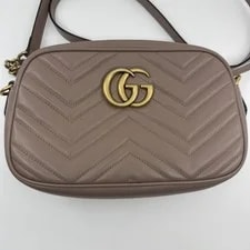 Gucci Marmont Mini Camera Nude Matelasse Crossbody 3