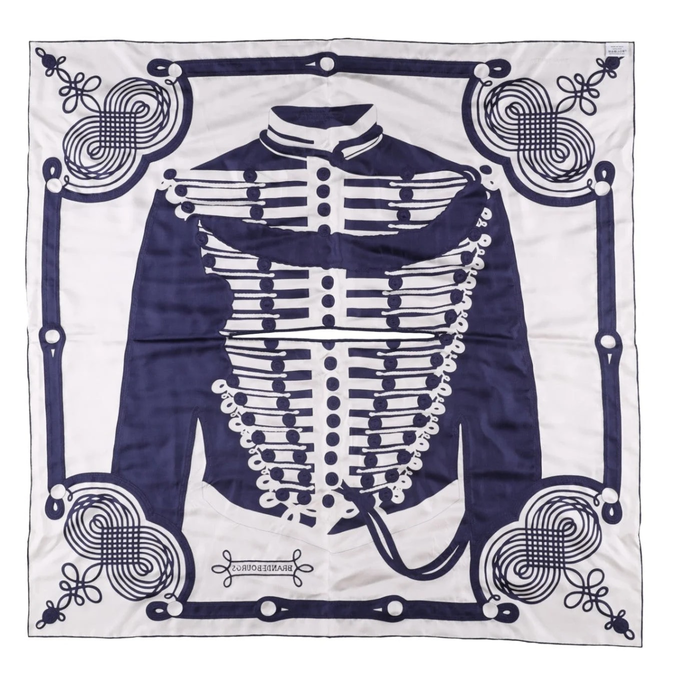 Hermès Brandebourgs Tattoo Carré 90 Scarf. 2