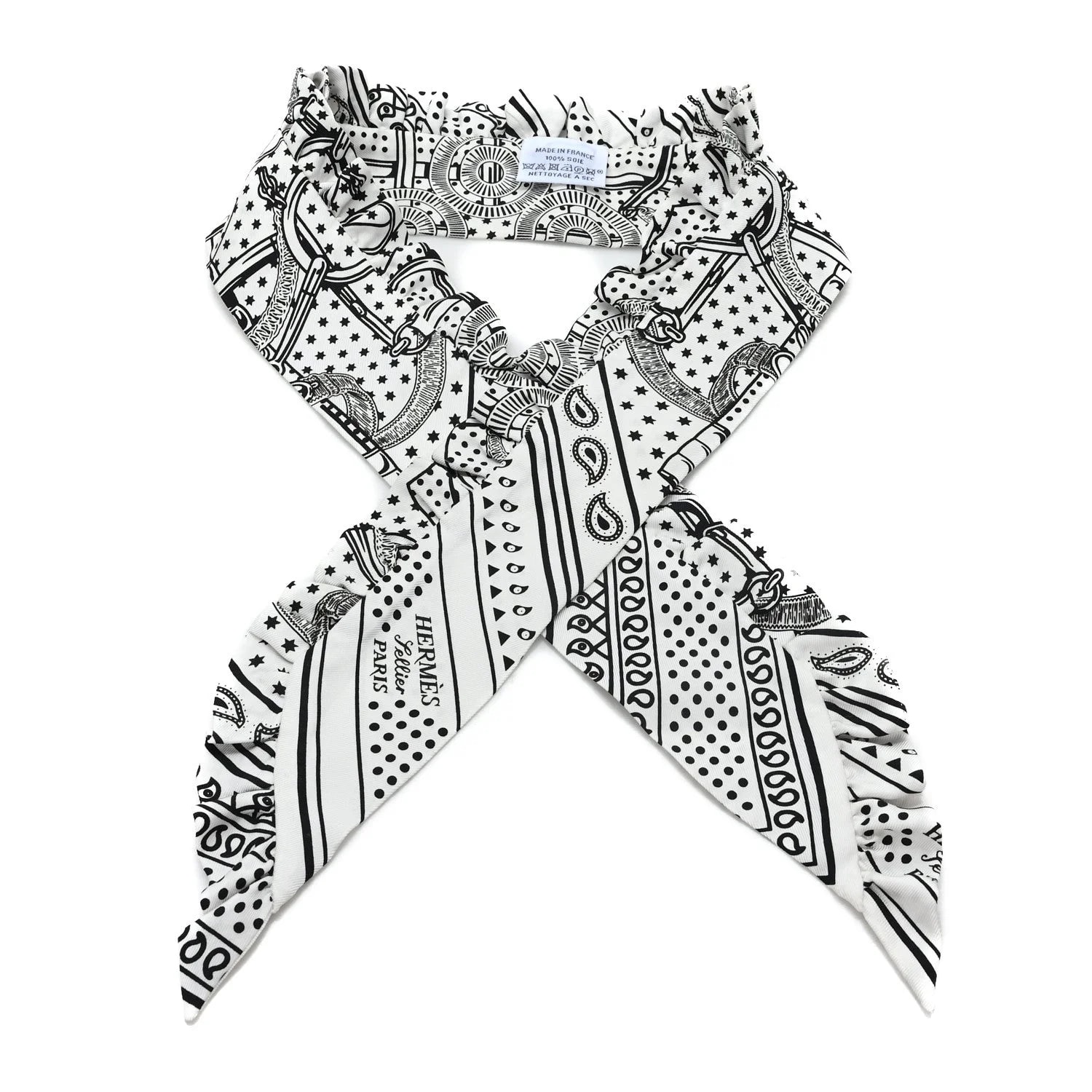 Hermès — Eperon d'Or Bandana Ruffle Twilly — Accessory — resale
