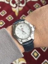 Tag Heuer Aquaracer WAF1111 White Dial 39mm Swiss Quartz ’S Box + Strap 4