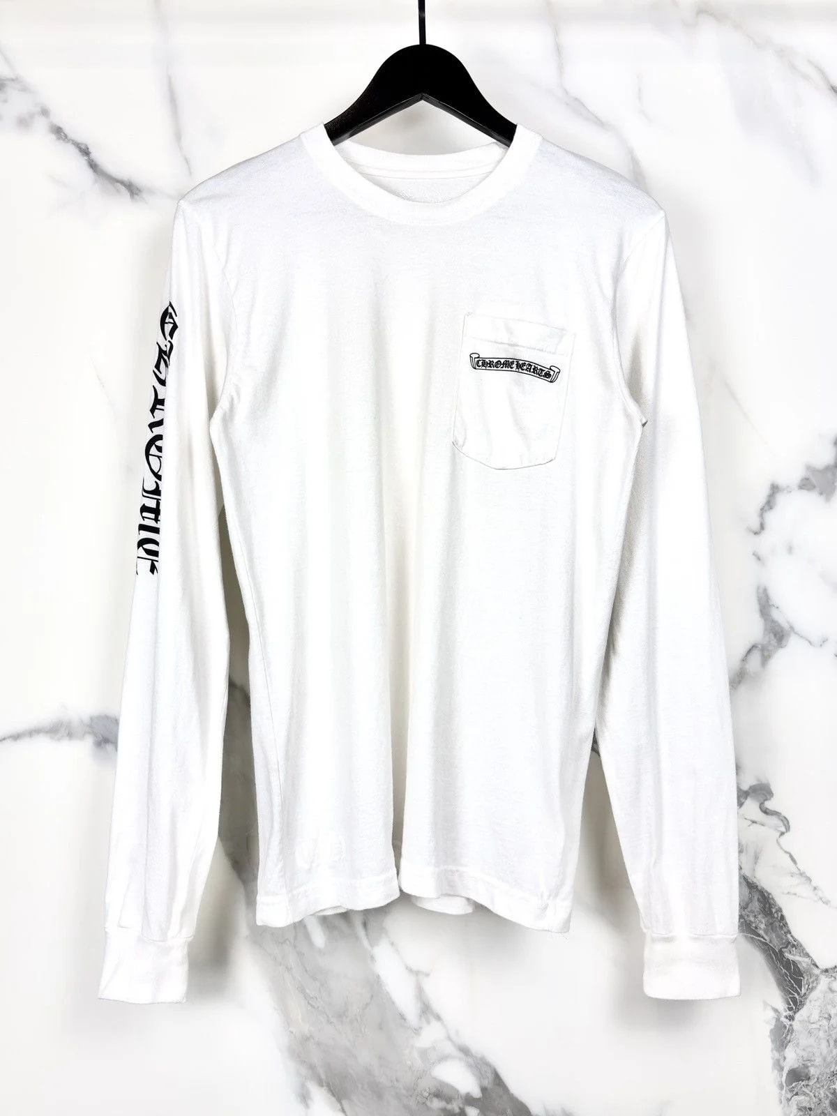 Chrome Hearts — Hearts Cemetery Cross Logo Longsleeve Tshirt — streetwear — resale